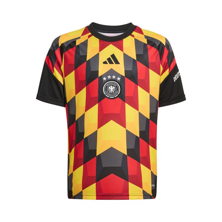 (GS) adidas Germany 26 Home Pre Match Jersey Asia Sizing 'Black Team Yellow' — foto 2