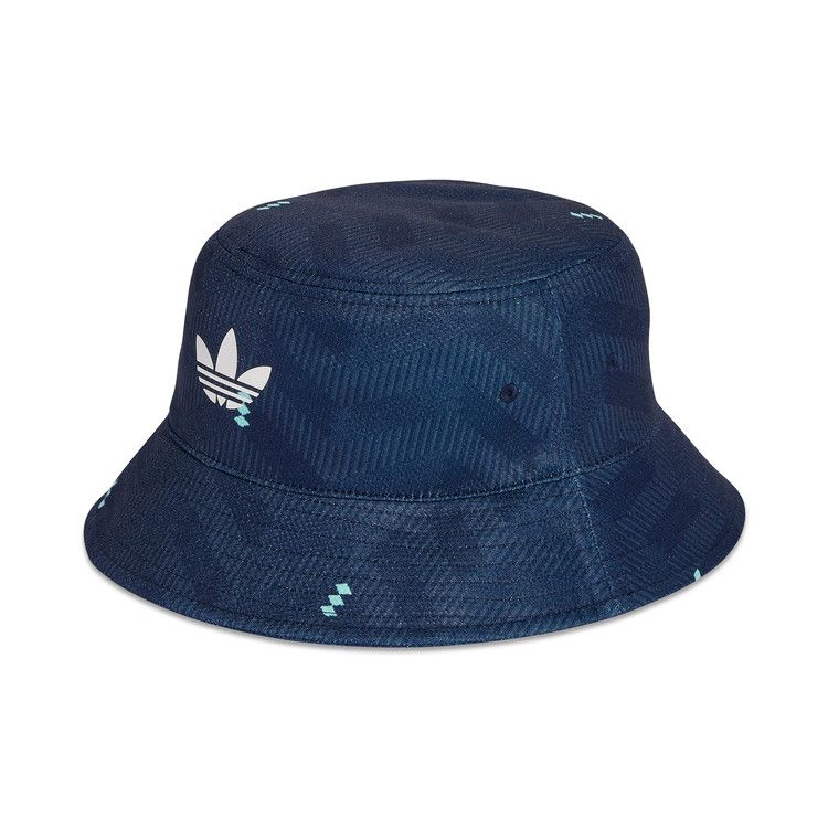 adidas Germany 26 Bucket Hat Collegiate Navy/Flash Aqua/White — foto 2
