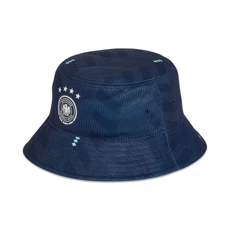 adidas Germany 26 Bucket Hat Collegiate Navy/Flash Aqua/White — foto 3