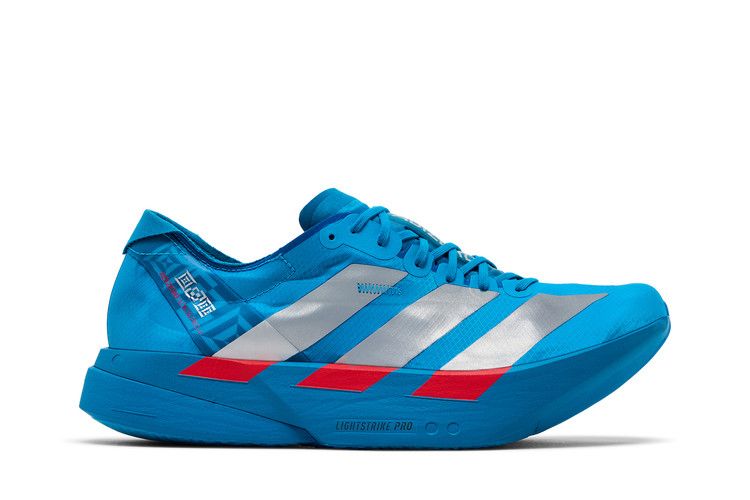 adidas Adizero Adios Pro 4 Solar Blue Silver Metallic Lucid Red — foto 2