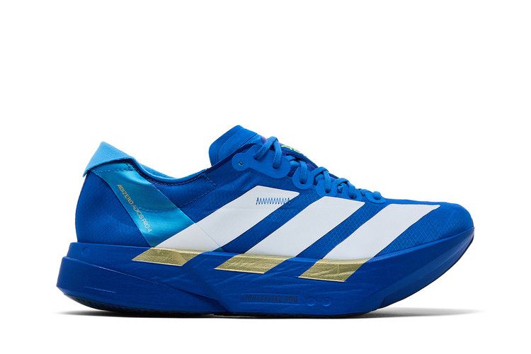 adidas Adizero Adios Pro 4 Blue White Lime Burst — foto 2