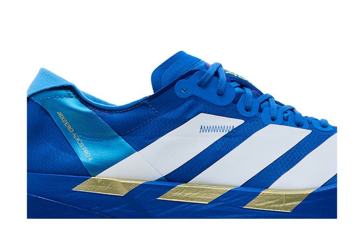 adidas Adizero Adios Pro 4 Blue White Lime Burst — foto 3