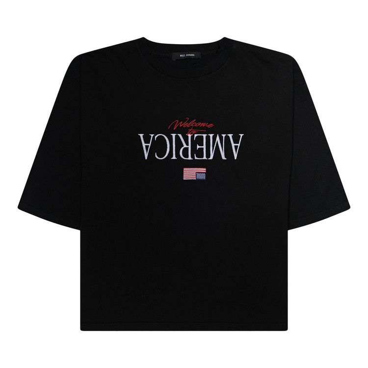 Willy Chavarria Welcome To America Buffalo Tee 'Black' — foto 2