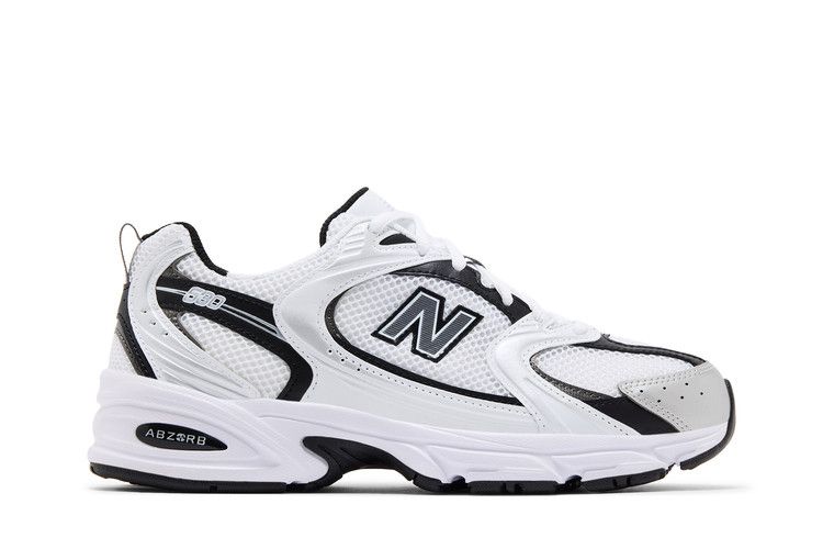 New Balance 530 White Silver Metallic Black — foto 2