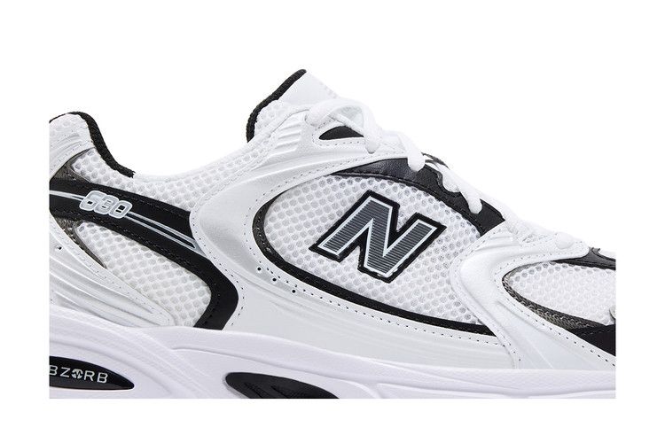 New Balance 530 White Silver Metallic Black — foto 3