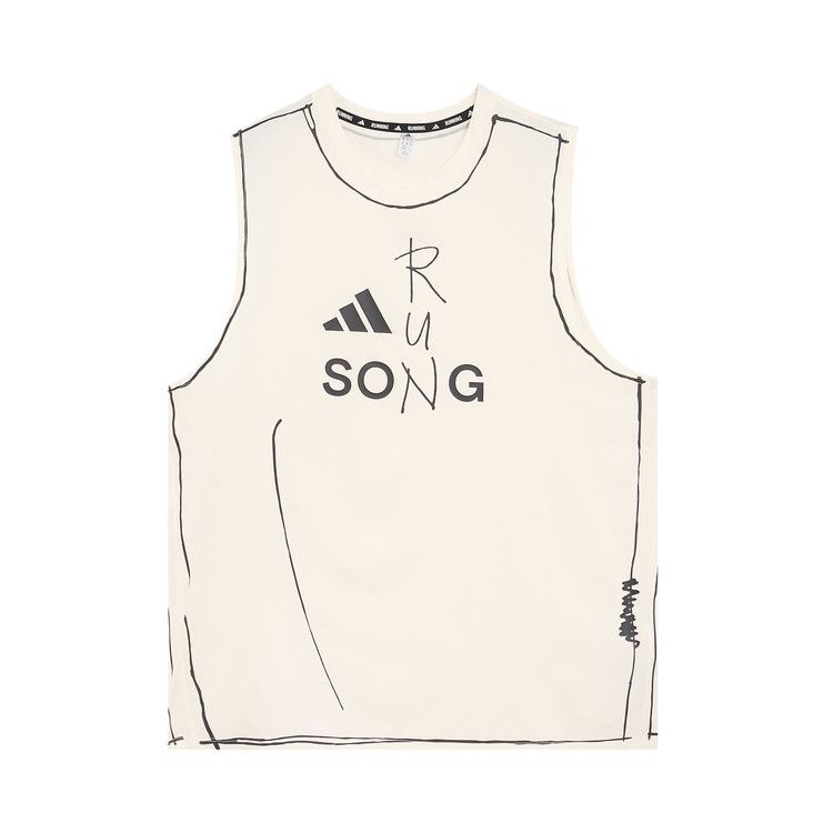 adidas Original Song For The Mute Running Tank Top (Asia Sizing) Chalk White — foto 2
