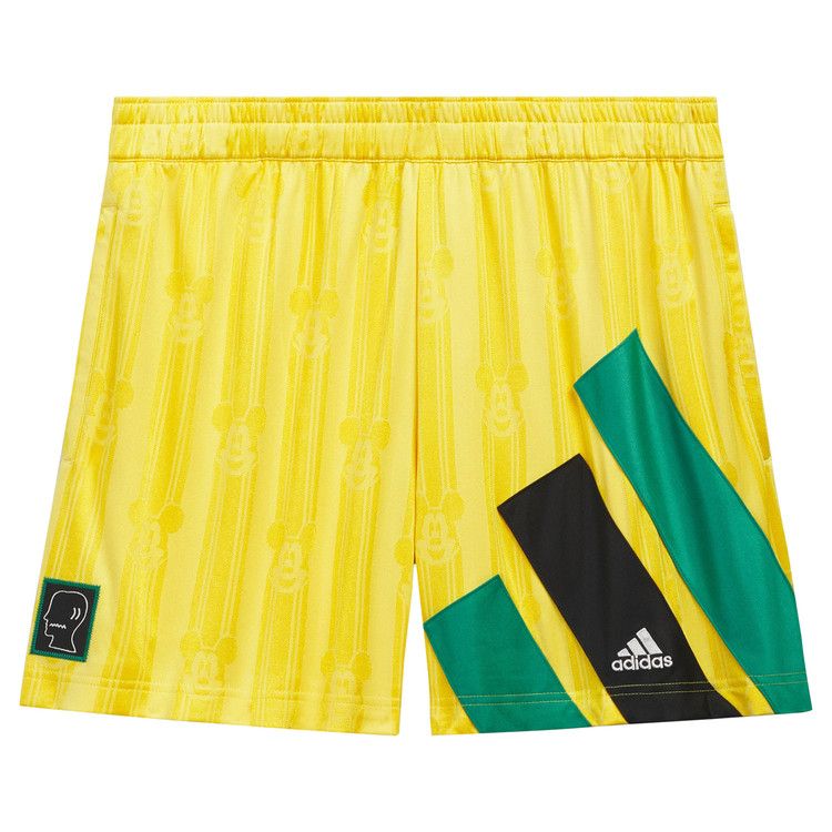 adidas x Brain Dead x Disney Football Shorts Bold Gold — foto 2