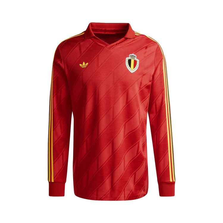 adidas Belgium Home Long Sleeve 1986 Asia Sizing 'Red' — foto 2