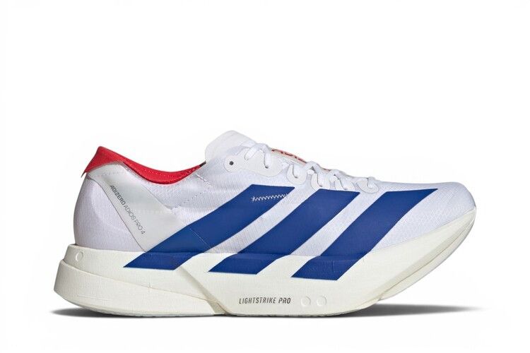 adidas Adizero Adios Pro 4 White Royal Blue Ruby — foto 2