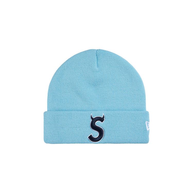 Buy Supreme New Era Devil S Logo Beanie 'Light Blue' - SS26BN10