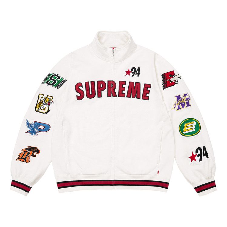 Buy Supreme Mascots Zip Up Sweatshirt 'White' - SS26SW27 WHITE | GOAT