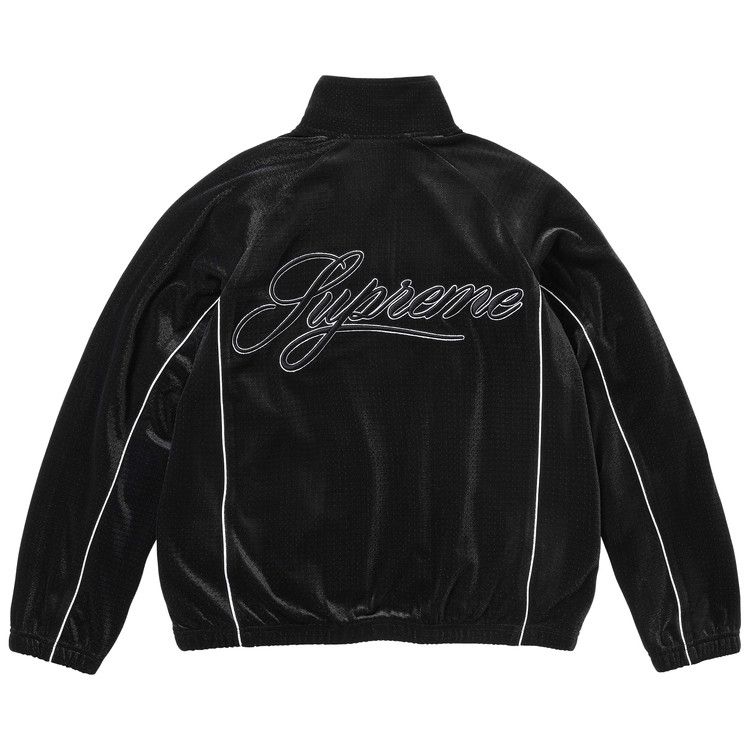 Buy Supreme Velour Mesh Track Jacket 'Black' - SS26J31 BLACK | GOAT