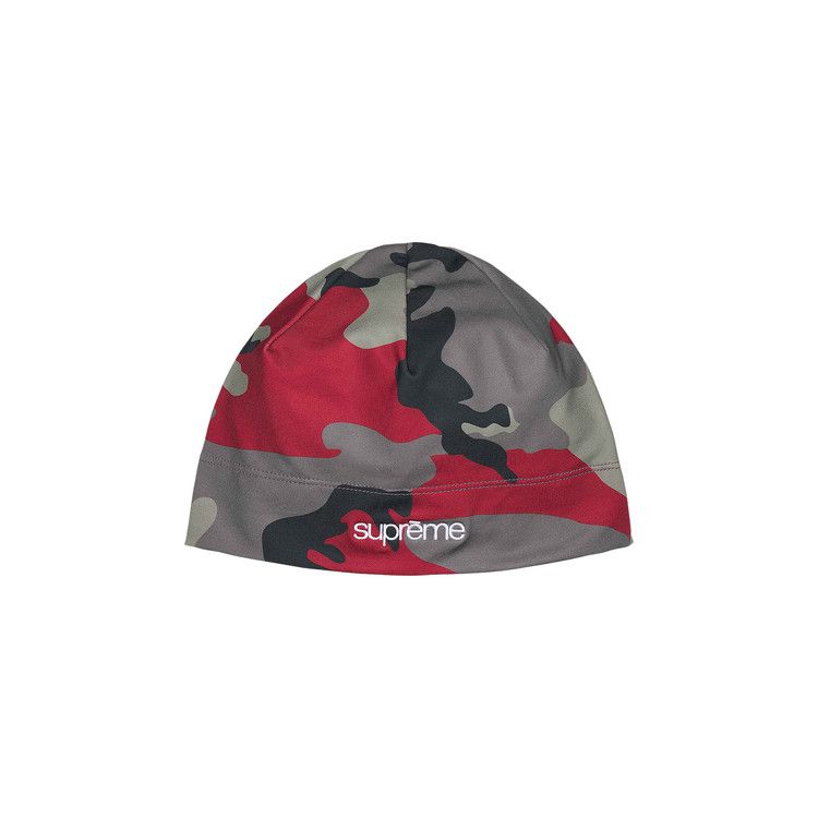 Buy Supreme Base Layer Beanie 'Red Camo' - SS26BN7 RED CAMO | GOAT