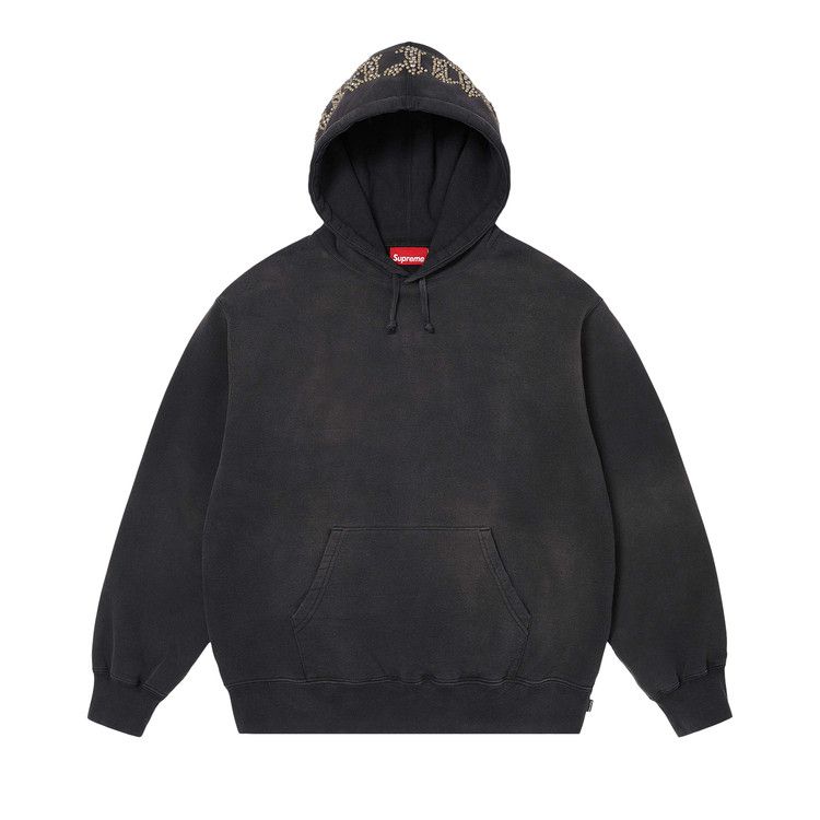 Buy Supreme Overdyed Studded Hooded Sweatshirt 'Black' - SS26SW68