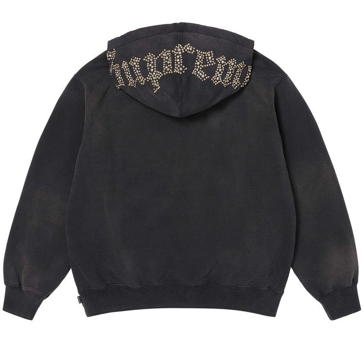 Buy Supreme Overdyed Studded Hooded Sweatshirt 'Black' - SS26SW68