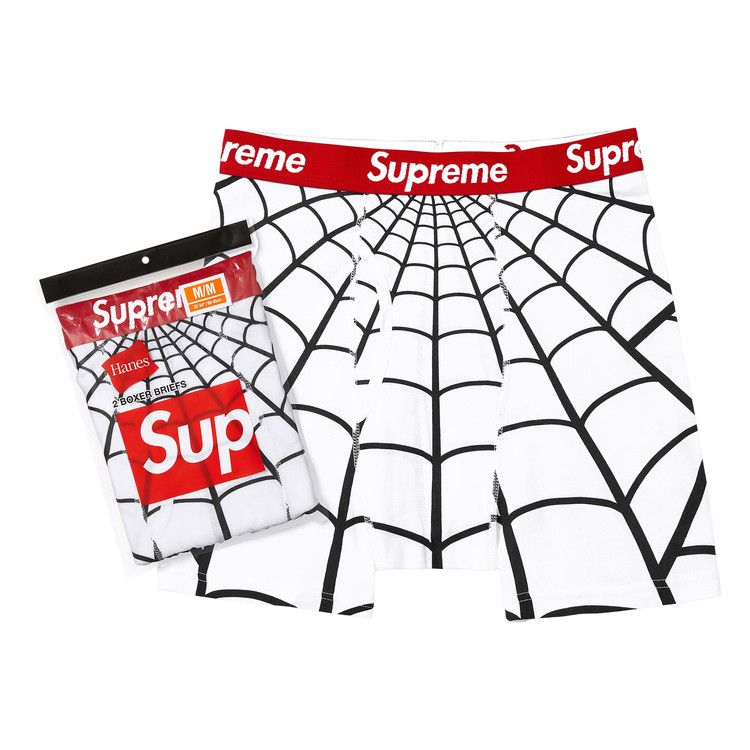 Buy Supreme x Hanes Spider-Man Boxer Briefs (2 Pack) 'White