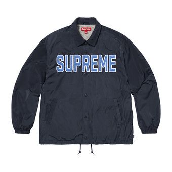 Buy Supreme Spellout Coaches Jacket 'Navy' - SS26J106 NAVY | GOAT