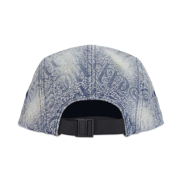 Buy Supreme Stitched Old English Denim Camp Cap 'Blue' - SS26H29