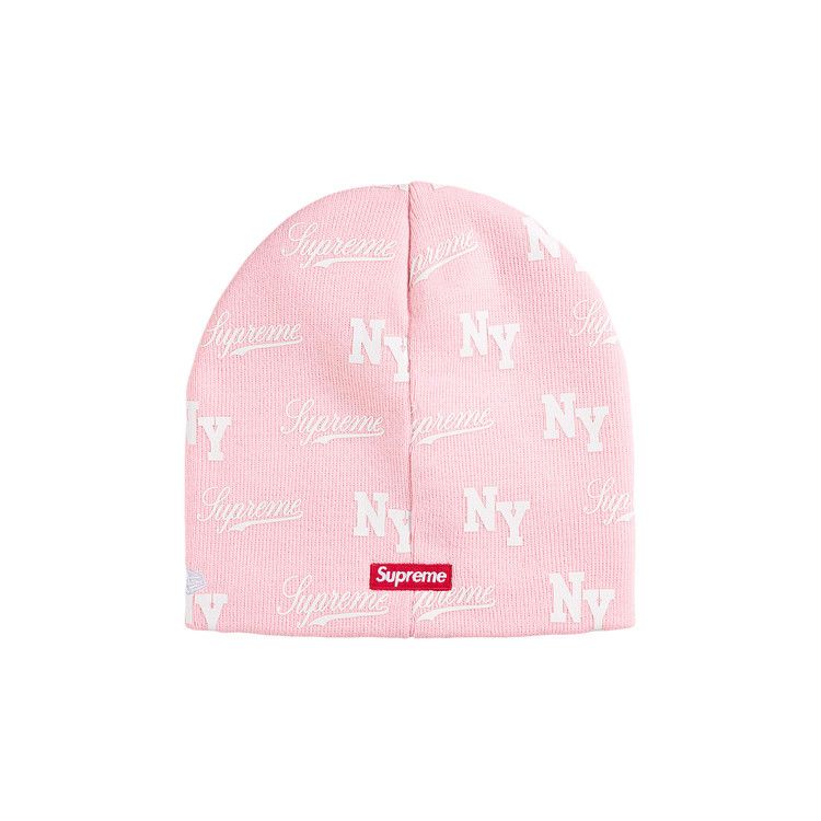 Buy Supreme New Era Monogram Beanie 'Pink' - SS26BN19 PINK | GOAT