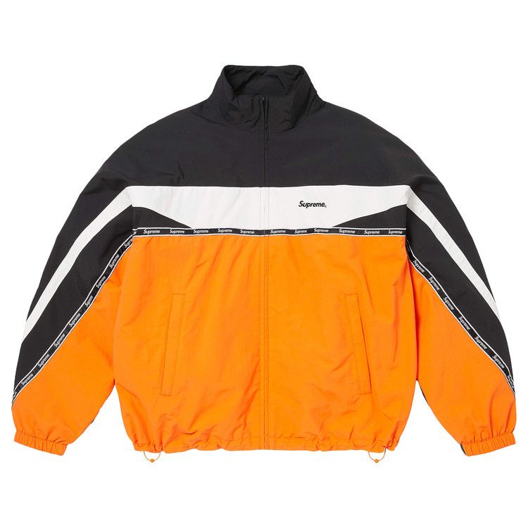 Buy Supreme Logo Taping Track Jacket 'Orange' - SS26J107 ORANGE | GOAT