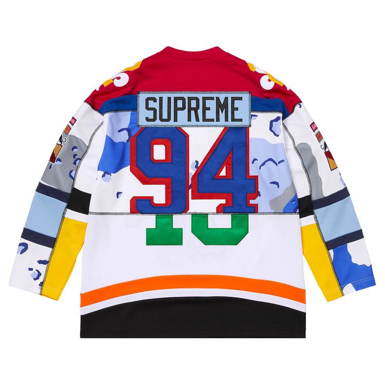 Buy Supreme Paneled Hockey Jersey 'White' - SS26KN34 WHITE | GOAT