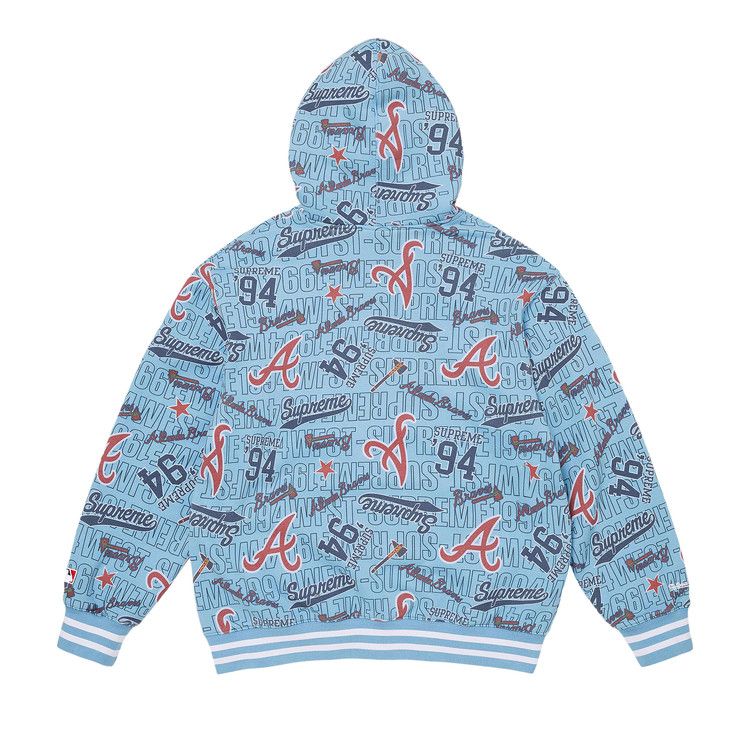 Buy Supreme x Mitchell & Ness Teams Zip Up Hooded Sweatshirt