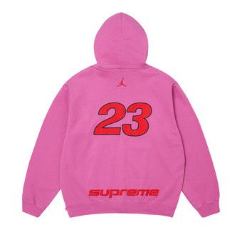 Buy Supreme x Jordan Zip Up Hooded Sweatshirt 'Pink' - SS26SW24
