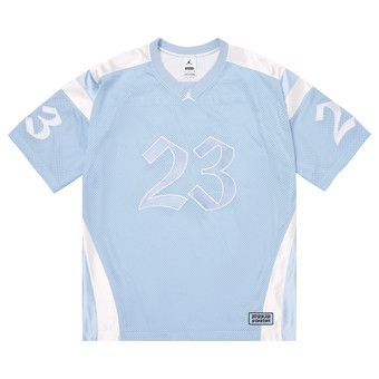 Buy Supreme x Jordan Warm Up Jersey 'Light Blue' - IR6462 441 | GOAT