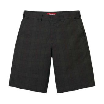 【32】Supreme 19SS Work Short Buy Supreme Work Short 'Black Plaid' - SS26SH19 BLACK PLAID | GOAT