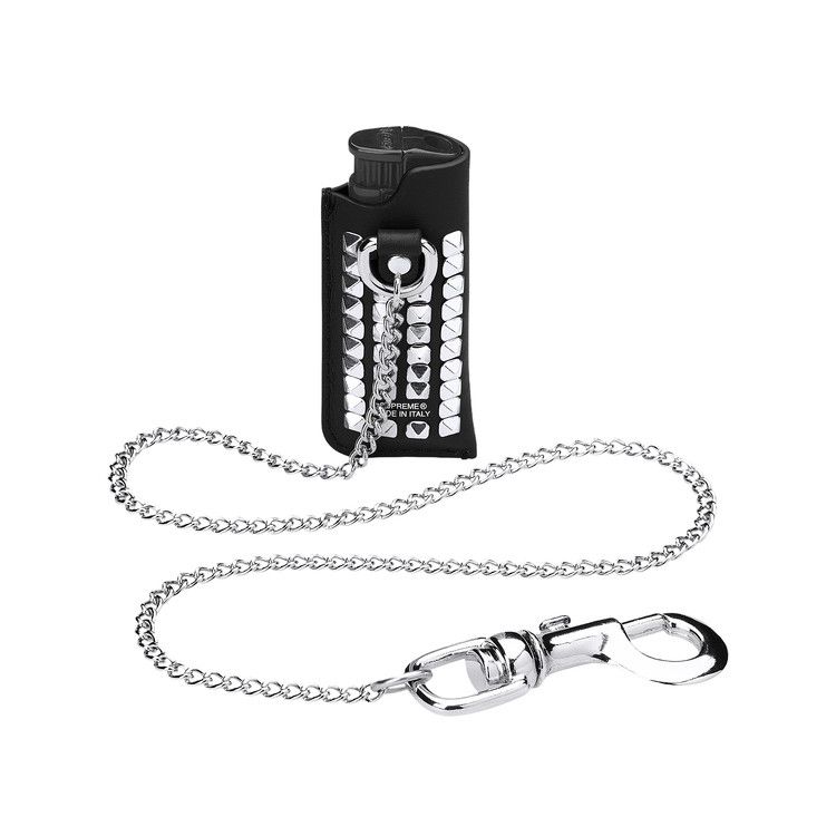 Buy Supreme Studded Leather Lighter Holder 'Black' - SS26B39 BLACK