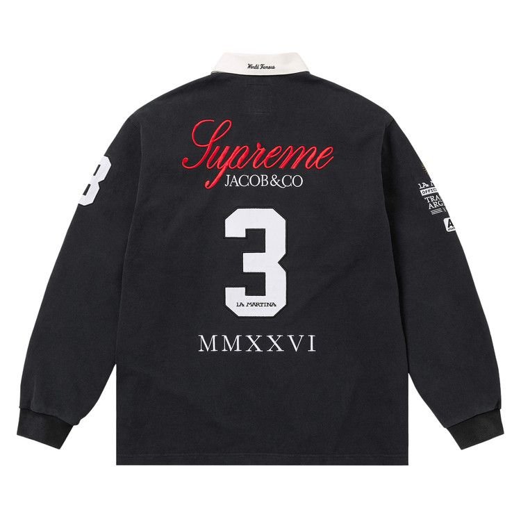 Buy Supreme x La Martina x Jacob & Co Rugby 'Black' - SS26KN65
