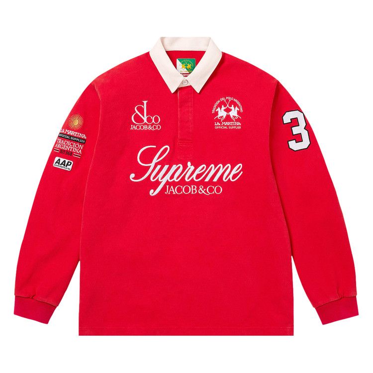 Buy Supreme x La Martina x Jacob & Co Rugby 'Red' - SS26KN65 RED