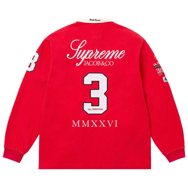 Buy Supreme x La Martina x Jacob & Co Rugby 'Red' - SS26KN65 RED