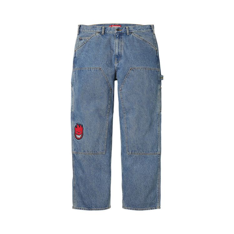 Buy Supreme x Spitfire Double Knee Painter Pant 'Denim' - SS26P64