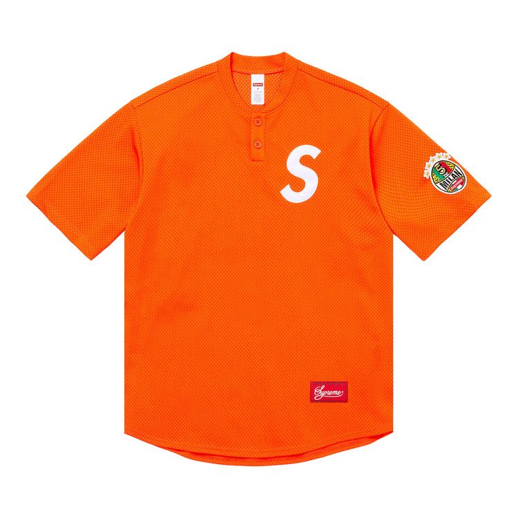 Buy Supreme Shop S Logo Henley 'Orange Milan' - SS26KN82 ORANGE
