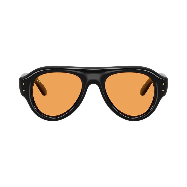 Buy Ray-Ban x A$AP Rocky Aviator Puffer 'Black/Orange' - 0RB4925