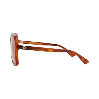 Gucci GG1318S 001 Square Sunglasses - Havana / Clear to Brown Photochromic Buy Gucci Square-Frame Recycled Acetate Sunglasses  main image 3