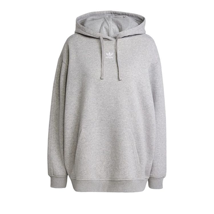 Adidas Essentials Oversized Fleece Hoodie 'Medium Grey Heather' — foto 2
