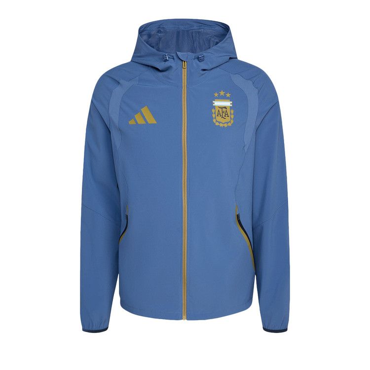 adidas Argentina Tiro Travel Full Zip Windbreaker Crew Blue — foto 2