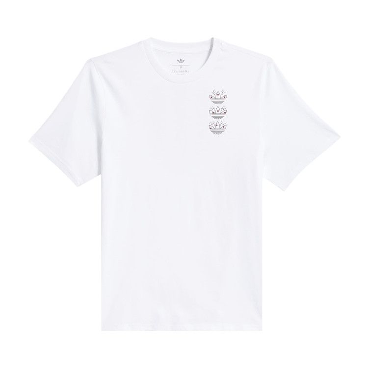 Adidas Skateboarding x Temple Of Curb Tee 'White/Multicolor' — foto 2