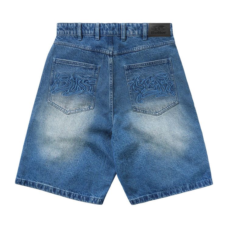 Butter Goods Drummer Baggy Denim Shorts 'Stone Wash Blue' — foto 3