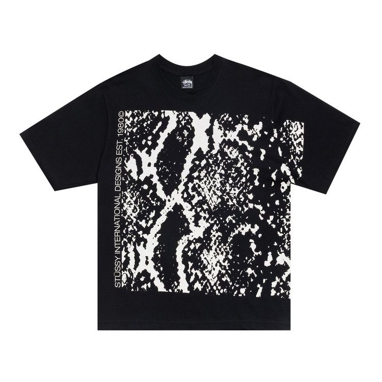 Stussy Snakeskin Tee 'Black'