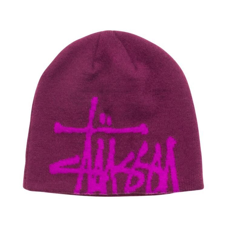 Stussy Brushed Out Basic Skullcap 'Plum'