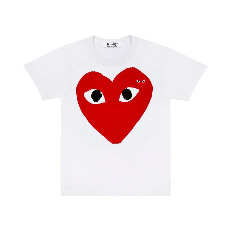 Comme des Garcons Play Red Heart Emblem T-shirt White — foto 2