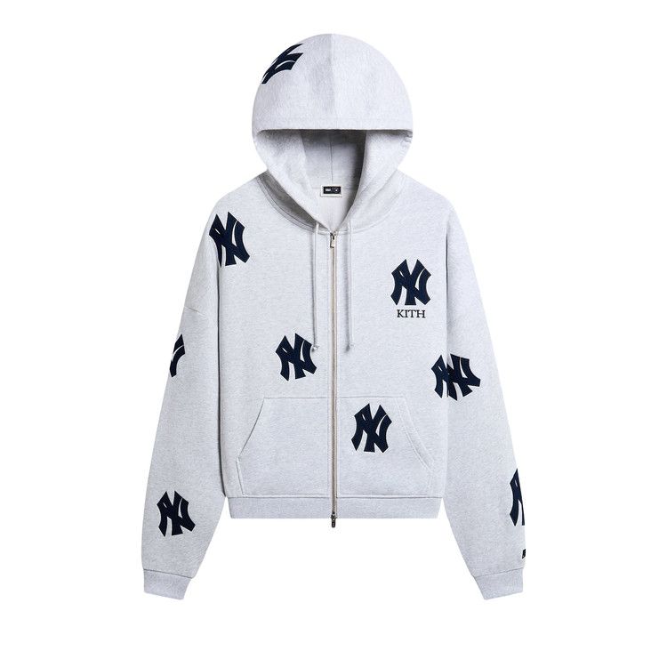 Buy Kith For The New York Yankees Vintage Braxton Zip Hoodie