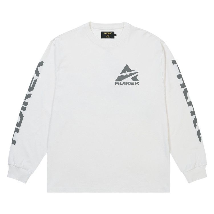 Buy Palace x Avirex Long-Sleeve 'White' - P31ES134 | GOAT