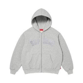 Buy Supreme Arc Thermal Lined Zip Up Hooded Sweatshirt 'Heather