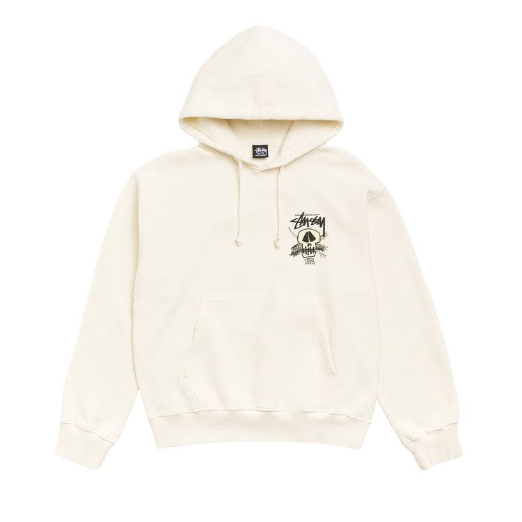 Stussy Fresh Foils Hoodie Garment Dyed 'Bone'