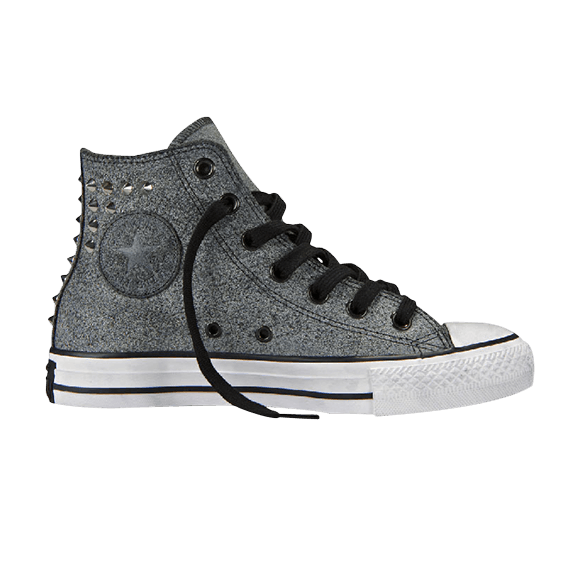 Chuck Taylor All Star Collar Studs Leather Hi 'Black'