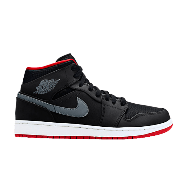 Air Jordan 1 Mid 'Cool Grey Gym Red'